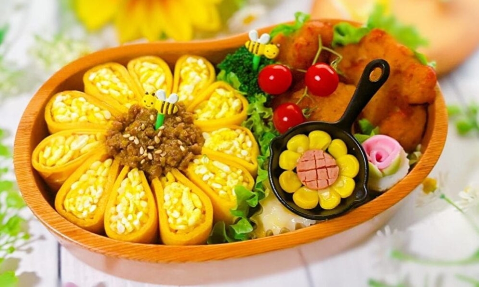 夏らしさ満点！子どもも喜ぶ「#ひまわり弁当」