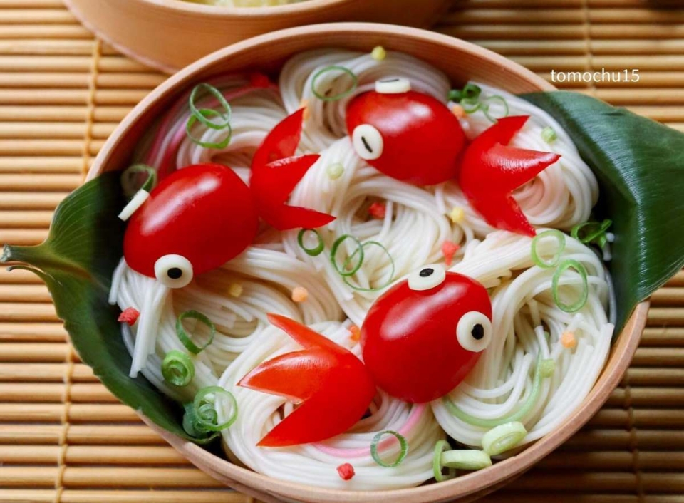 暑い日もつるっと食べやすい♪かわいい「#そうめん弁当」