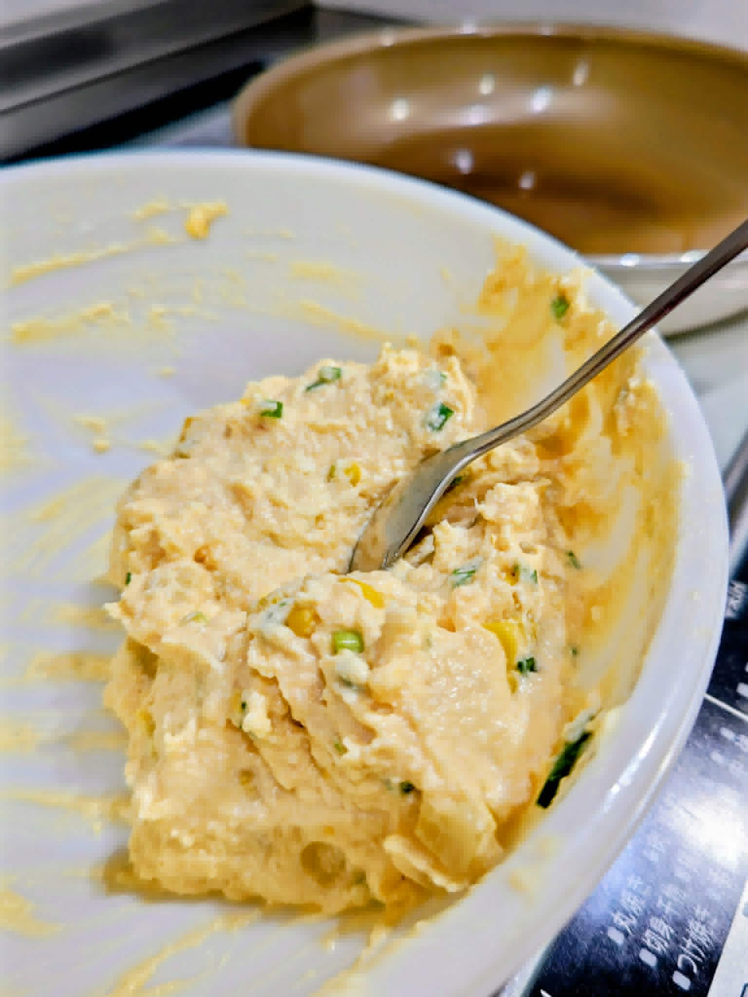 とうもろこしの落とし豆腐
