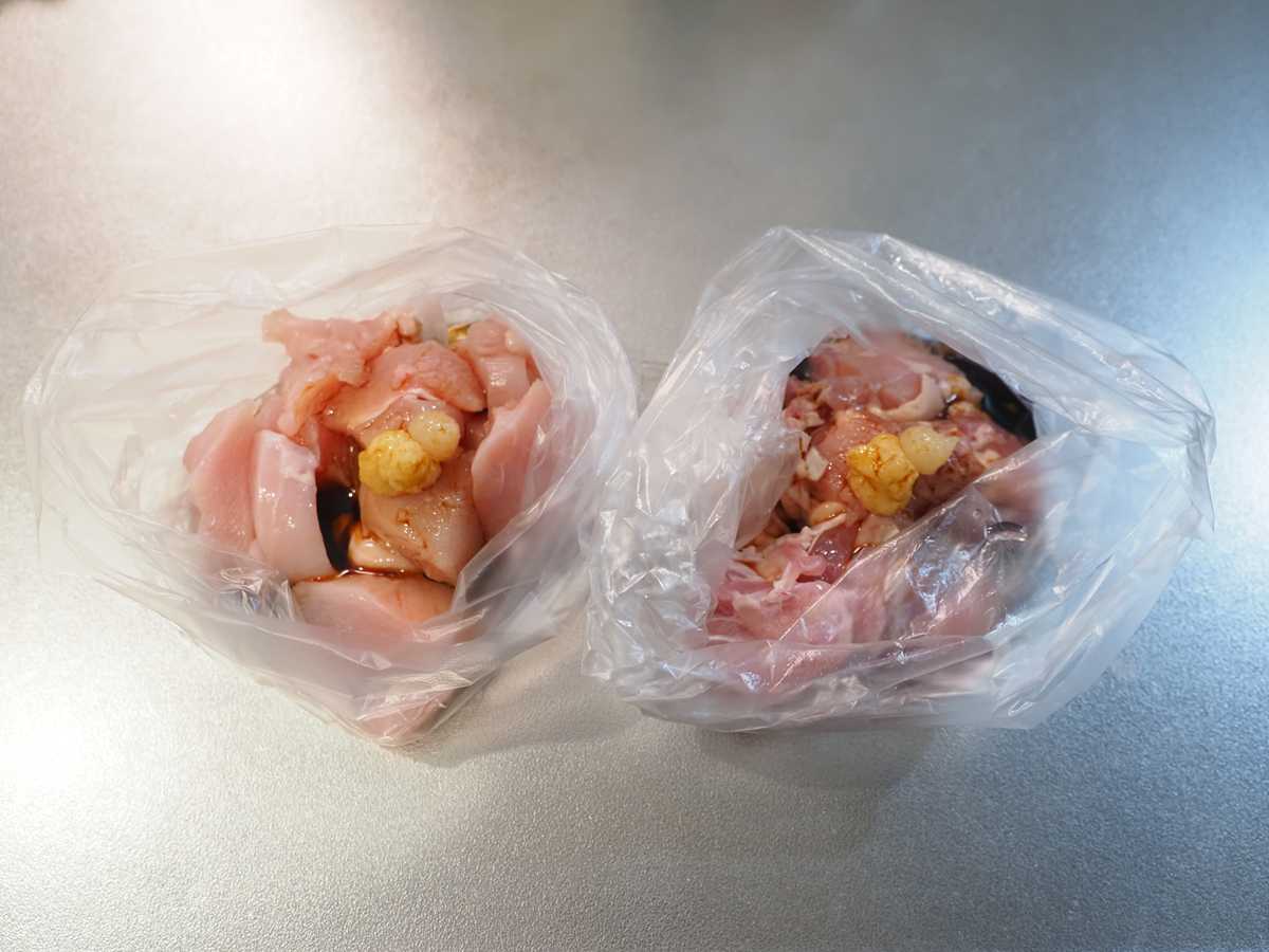 鶏もも肉と鶏むね肉の竜田揚げ