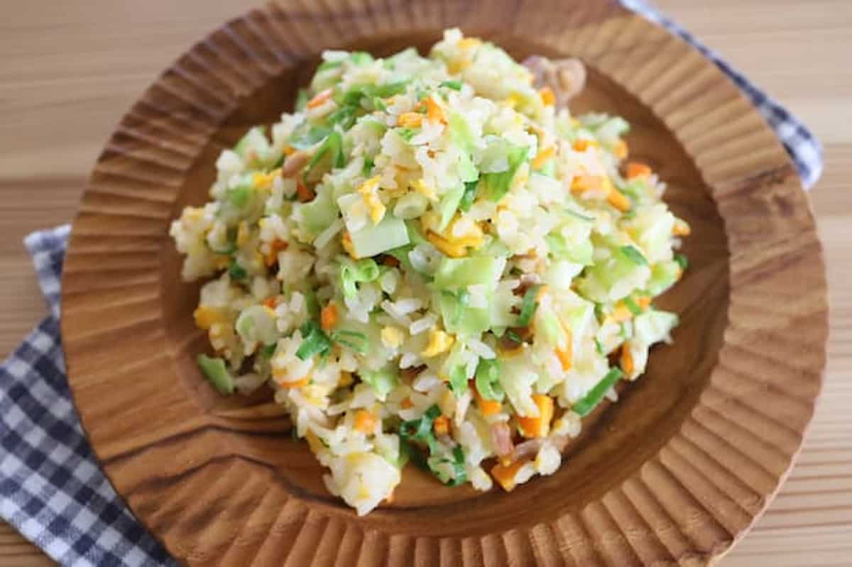 武田真由美さん チャーハン×冷凍ご飯 野菜たっぷりチャーハン