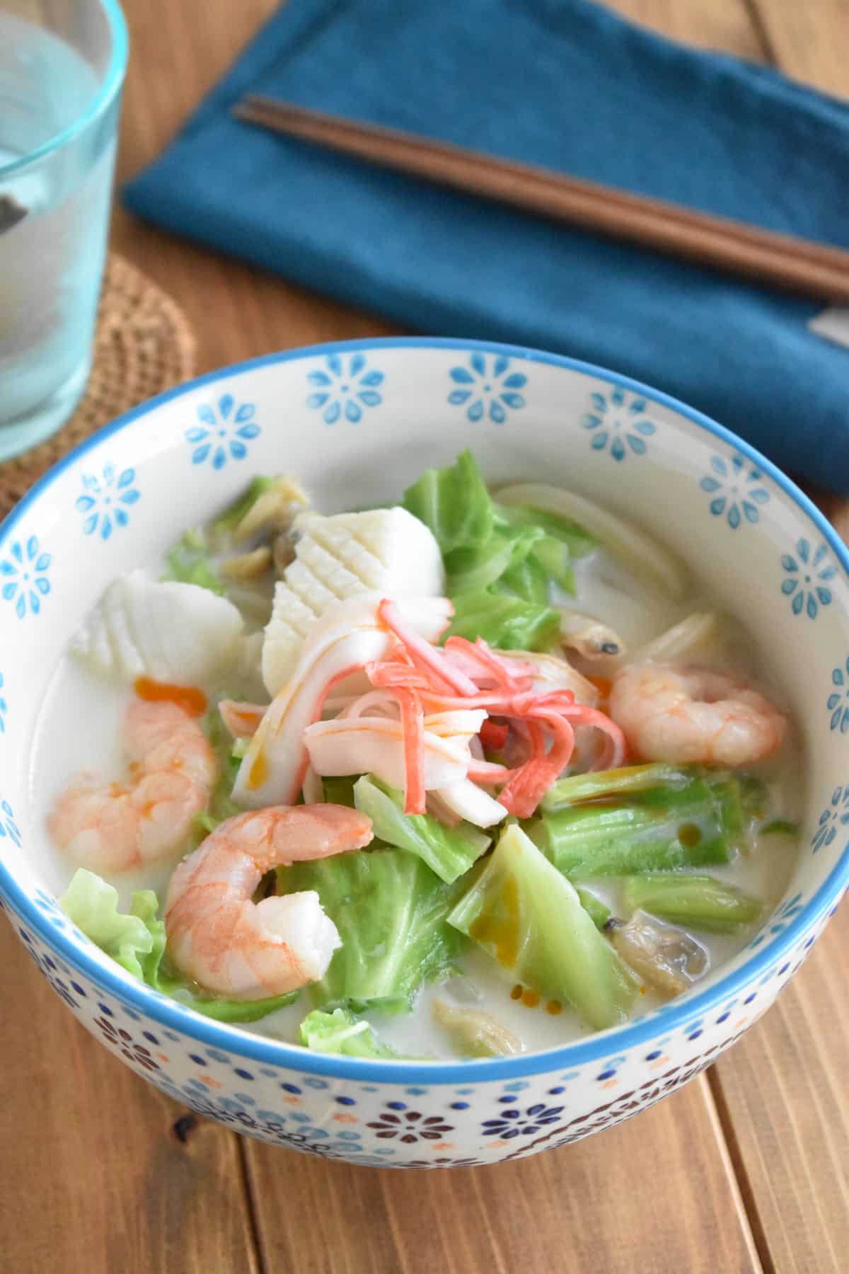 ちゃんぽん風冷やしうどん